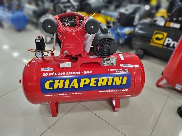 Compressor de 110L Chiaperini 140 libras 10pes Motor 2c Wag - Chiaperini