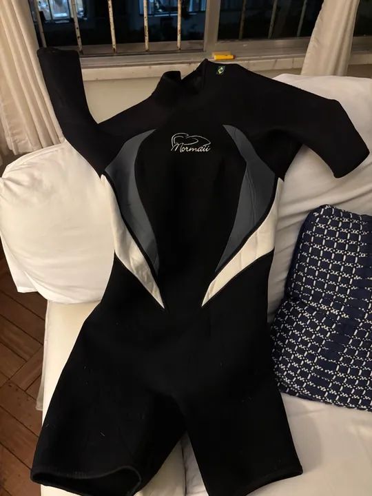 Short john manga curta chestzip 1mm pro surf mormaii