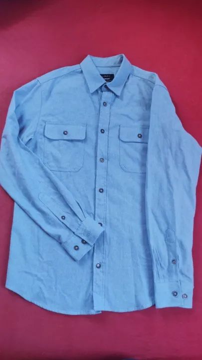 Camisa Flanela Azul