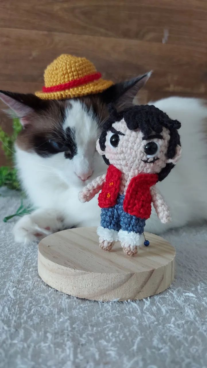 Luffy Amigurumi - One Piece - Foto 3