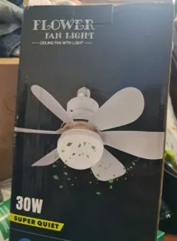 Lâmpada Led Com Ventilador Teto Controle Remoto Silencioso - Foto 3