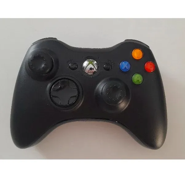 Controle Xbox 360 original sem fio preto (usado, mas como novo)
