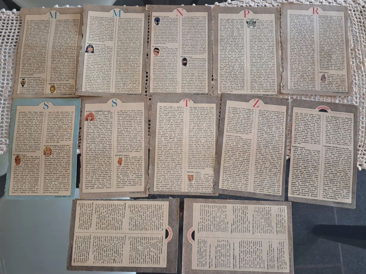 Páginas Dicionário Marvel e DC Quem é Quem