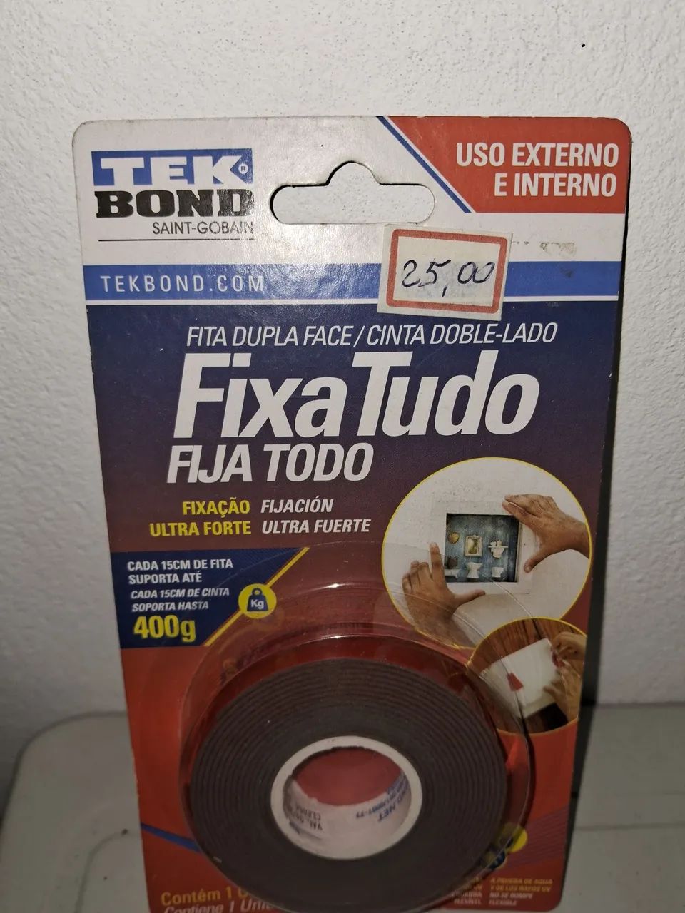 Fita Dupla Face Fixa Tudo