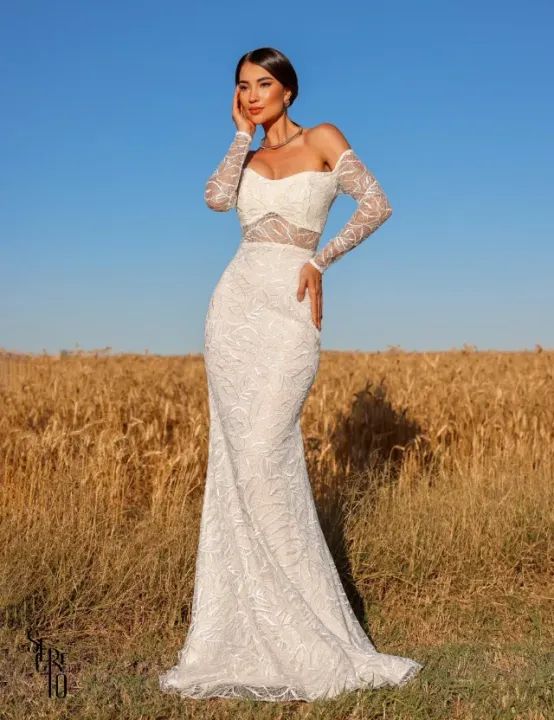  Vestido Longo Tule Bordado Manuela Off White COR: OFF WHITE TAMANHO: M - Foto 3