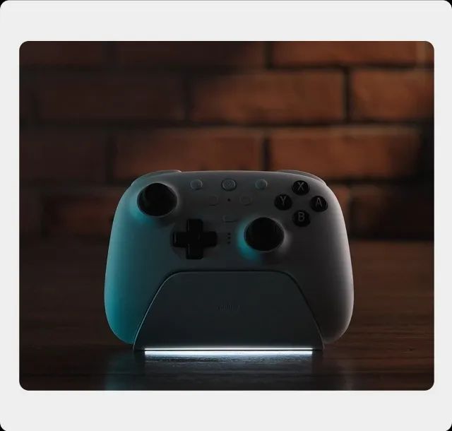 Controle 8BitDo Ultimate 2 Wireless Hall Effect Roxo - Preto - Branco - Lacrado - Original - Foto 4