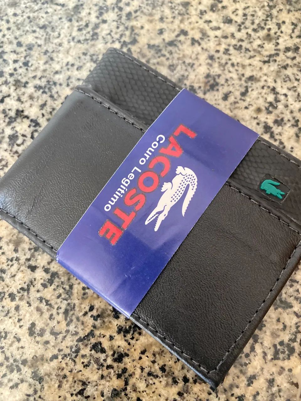 Carteira de couro legítimo 