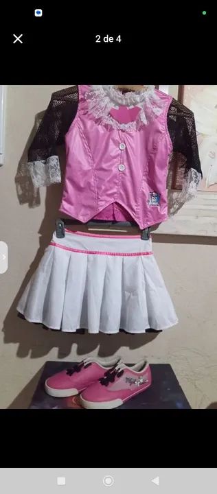 Conjunto Infantil Menina - Blusa e Saia