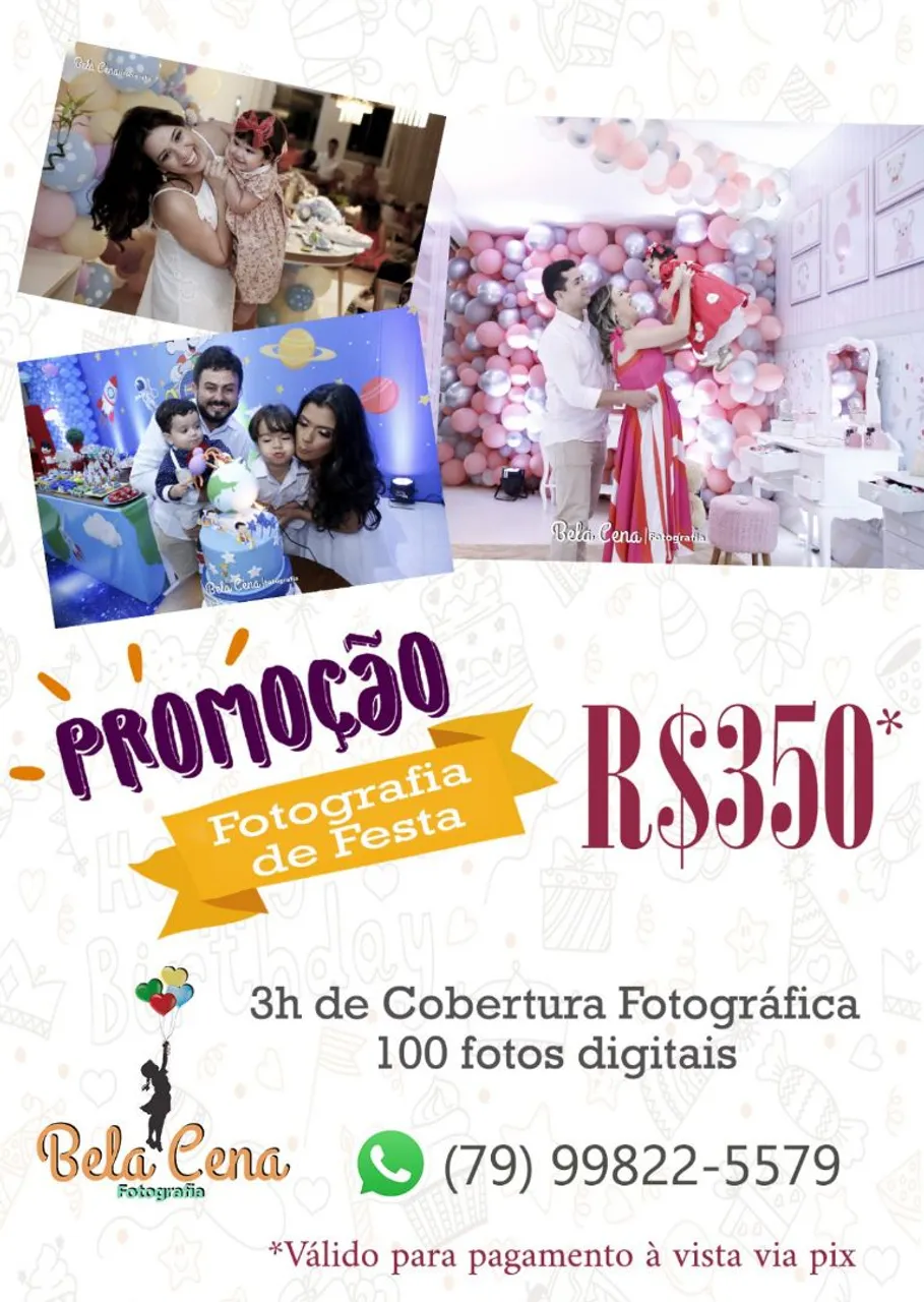 Fotografia de Aniversário - Promoção