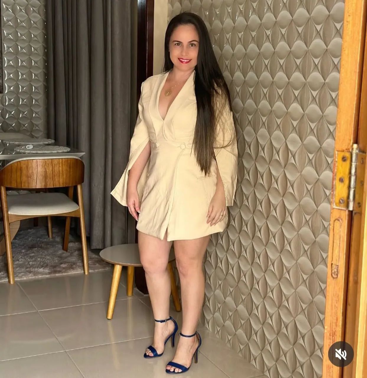 Conjunto em alfaiataria com lycra Tamanho único. Veste M