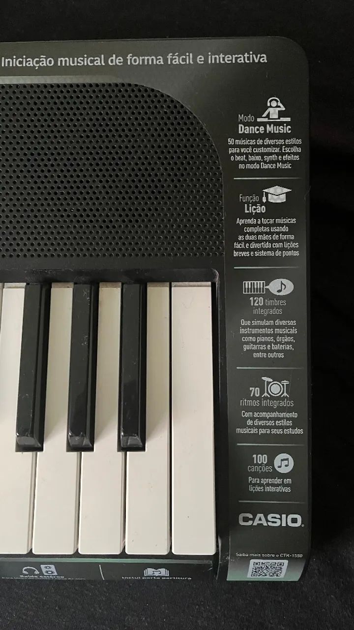 Teclado Casio CTK-1550 Seminovo - Foto 5