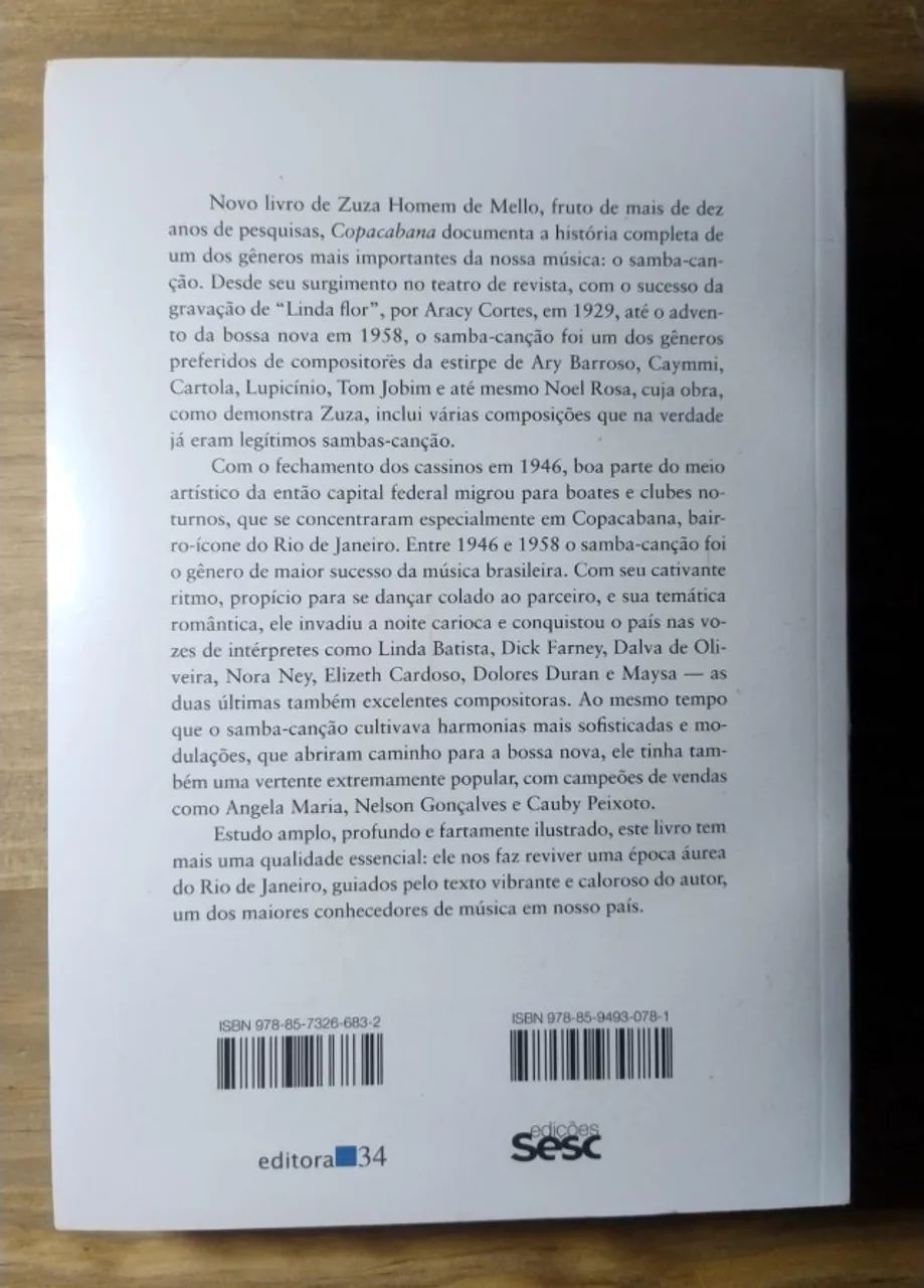 Copacabana. A Trajetória do Samba-canção (1929-1958). Zuza Homem de Mello. LACRADO!!!! - Foto 6