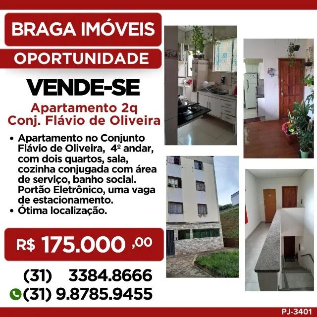 Apartamento 2q - Conjunto Flávio de Oliveira