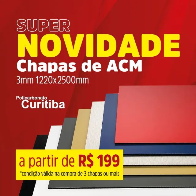 Chapa de ACM 3mm (1220x2500mm) 