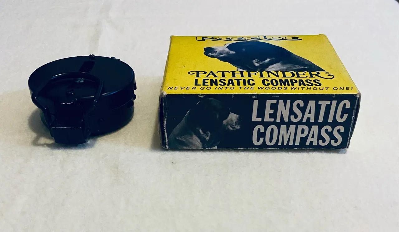 Bússola Japonesa Lensatic Compass (década 60) na caixa original - Foto 2