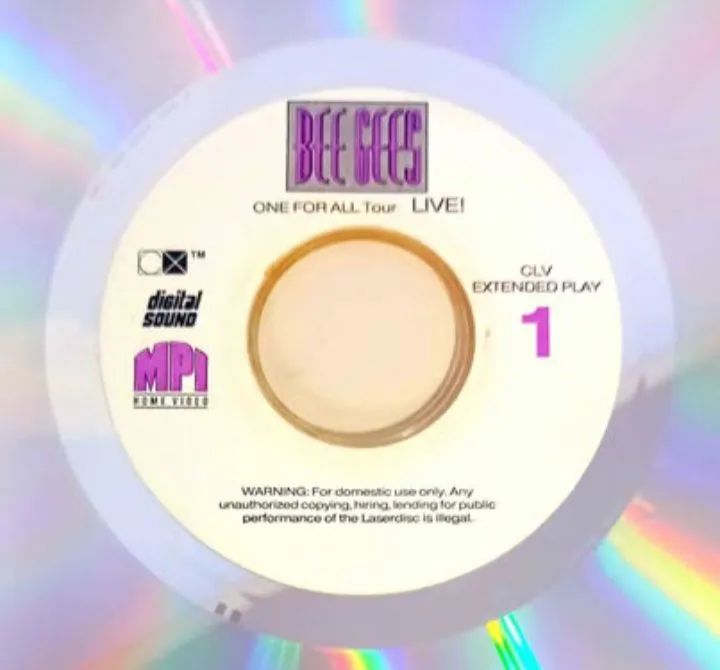 LaserDisc "One for All Tour Live" BeeGees - Foto 4