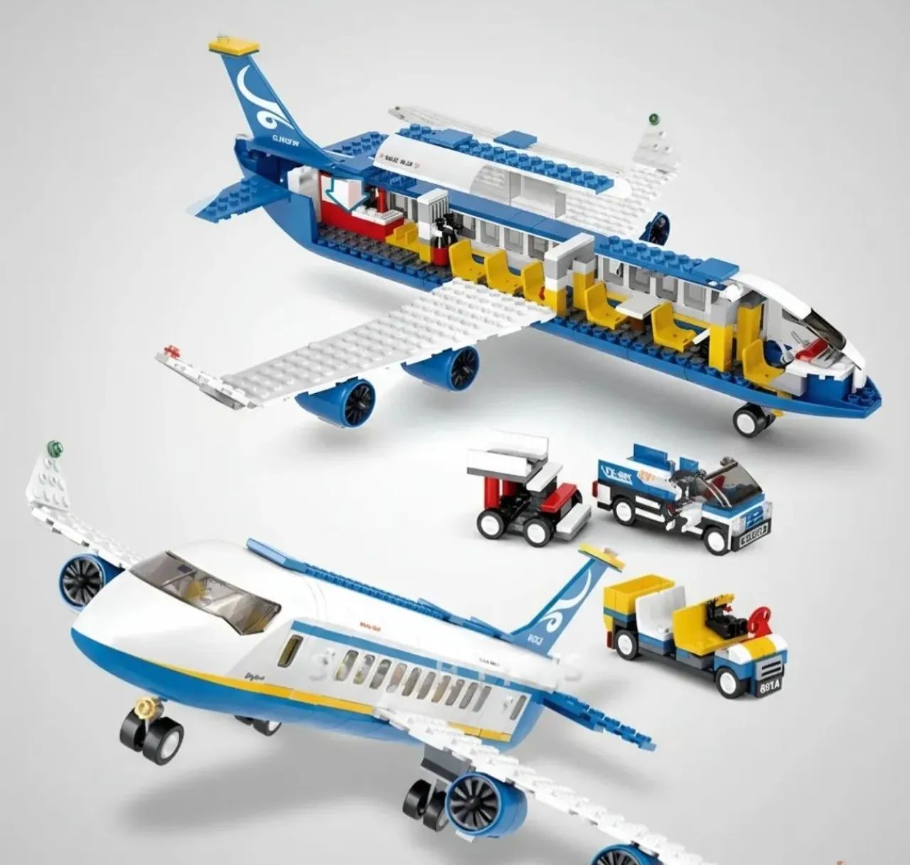 Brinquedo de montar avião 463 peças tipo lego  - Foto 3