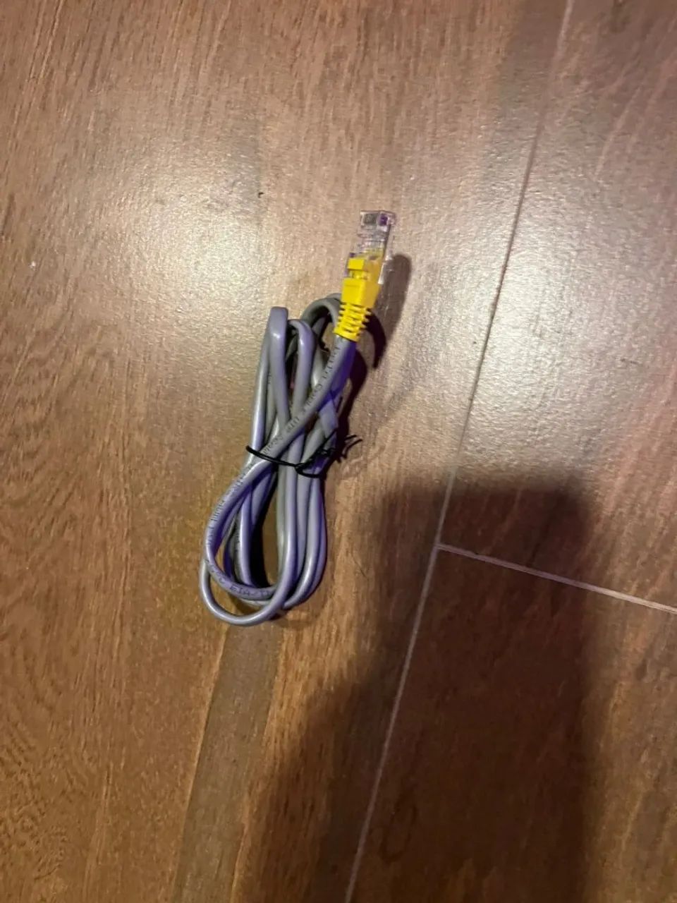 Cabo de rede internet Montado RJ45 CInza 2.5 Metros
