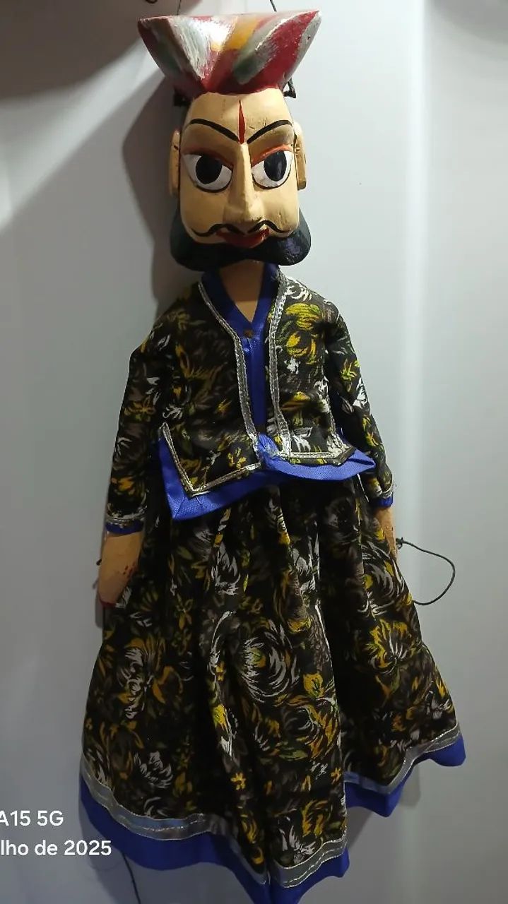 Marionetes de madeira indianos artesanais - Foto 4