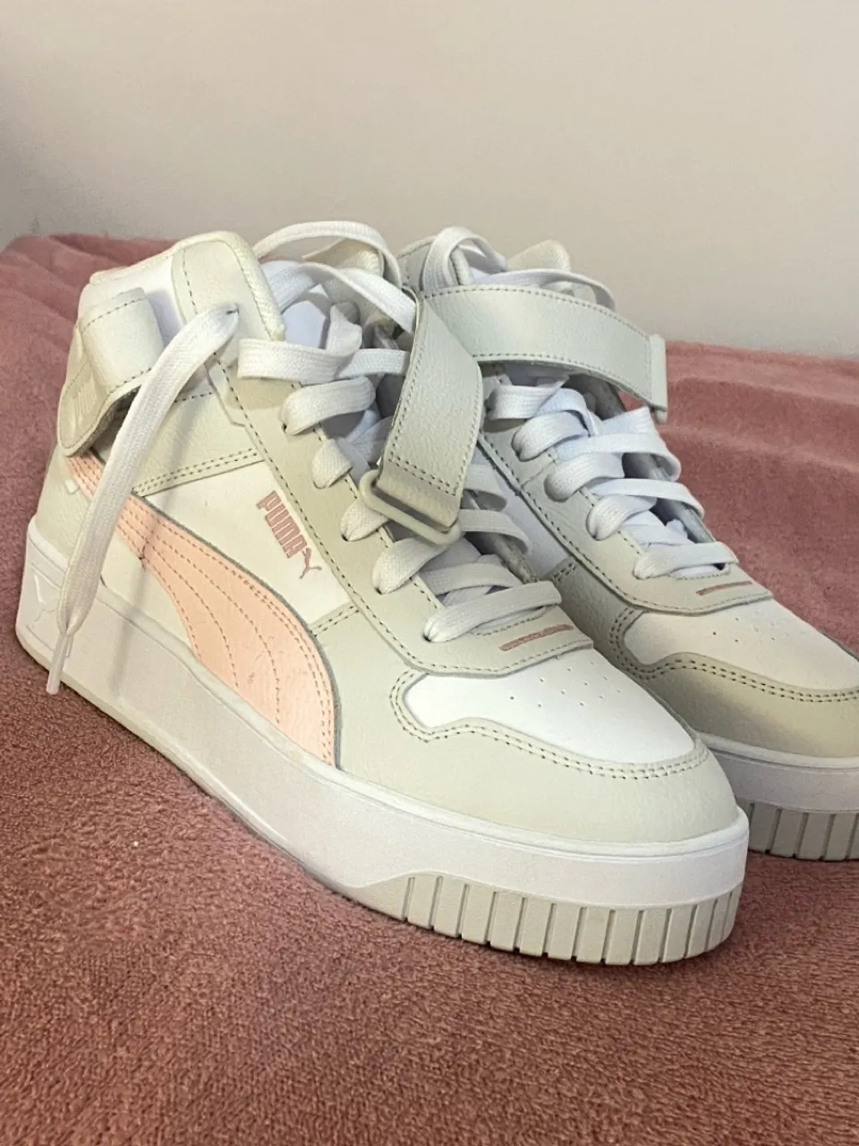 Tênis Importado Puma Cali Dream Mid Branco e Rosa