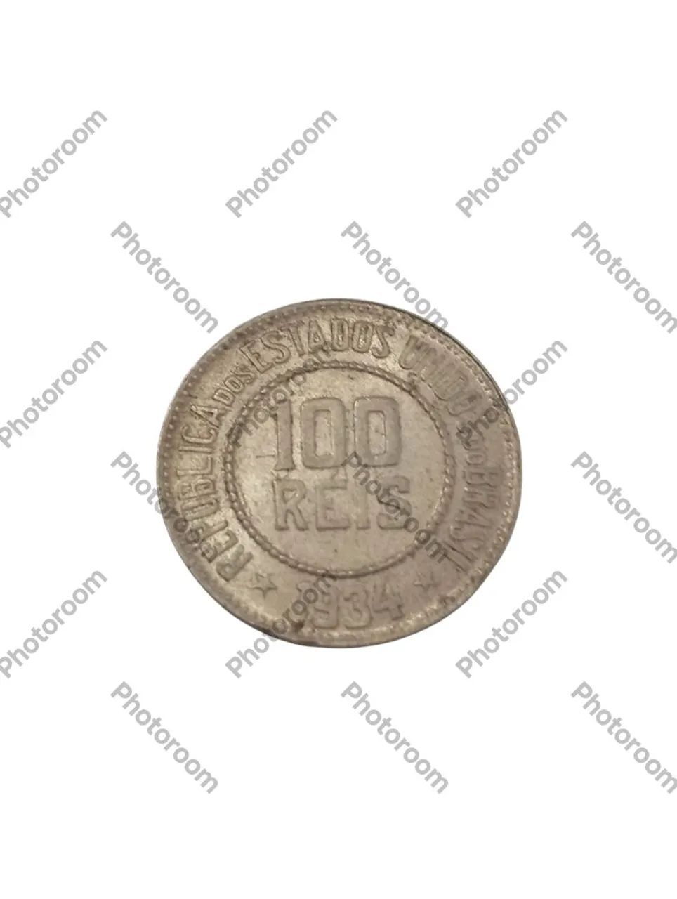 Moeda 100 Reis 1934- Brasil