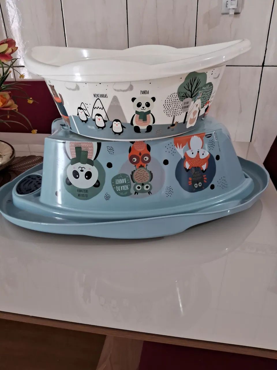 Banheira Infantil com bacia zap * 