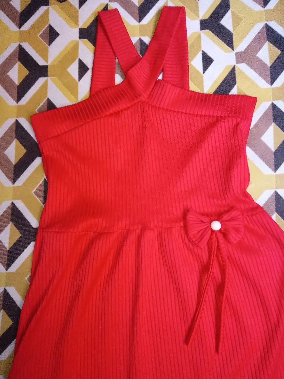 Vestido Infantil Vermelho - Foto 3