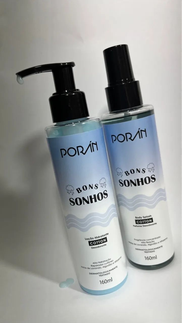 Kit Porán Bons Sonhos - Loção Hidratante e Body Splash