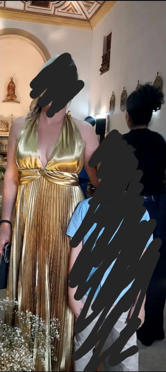 ALUGO Vestido de festa lindo