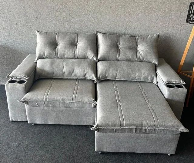 Sofá Bloom 2,25m Ret/Rec D33 Linho Premium (FAZEMOS ENTREGA DF E ENTORNO ) - Foto 3