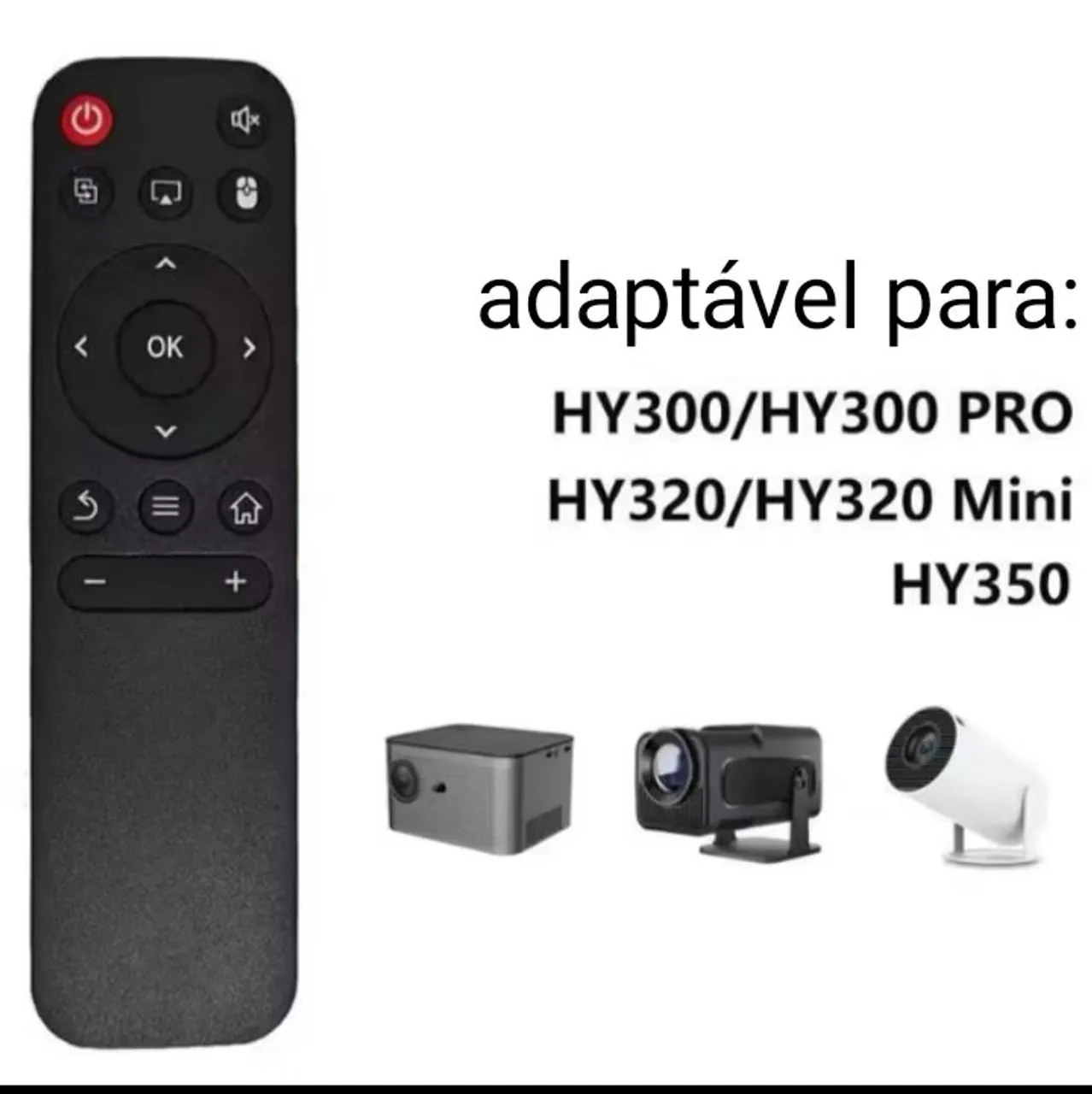 Controle Remoto para Projetores HY300, HY320 e HY350