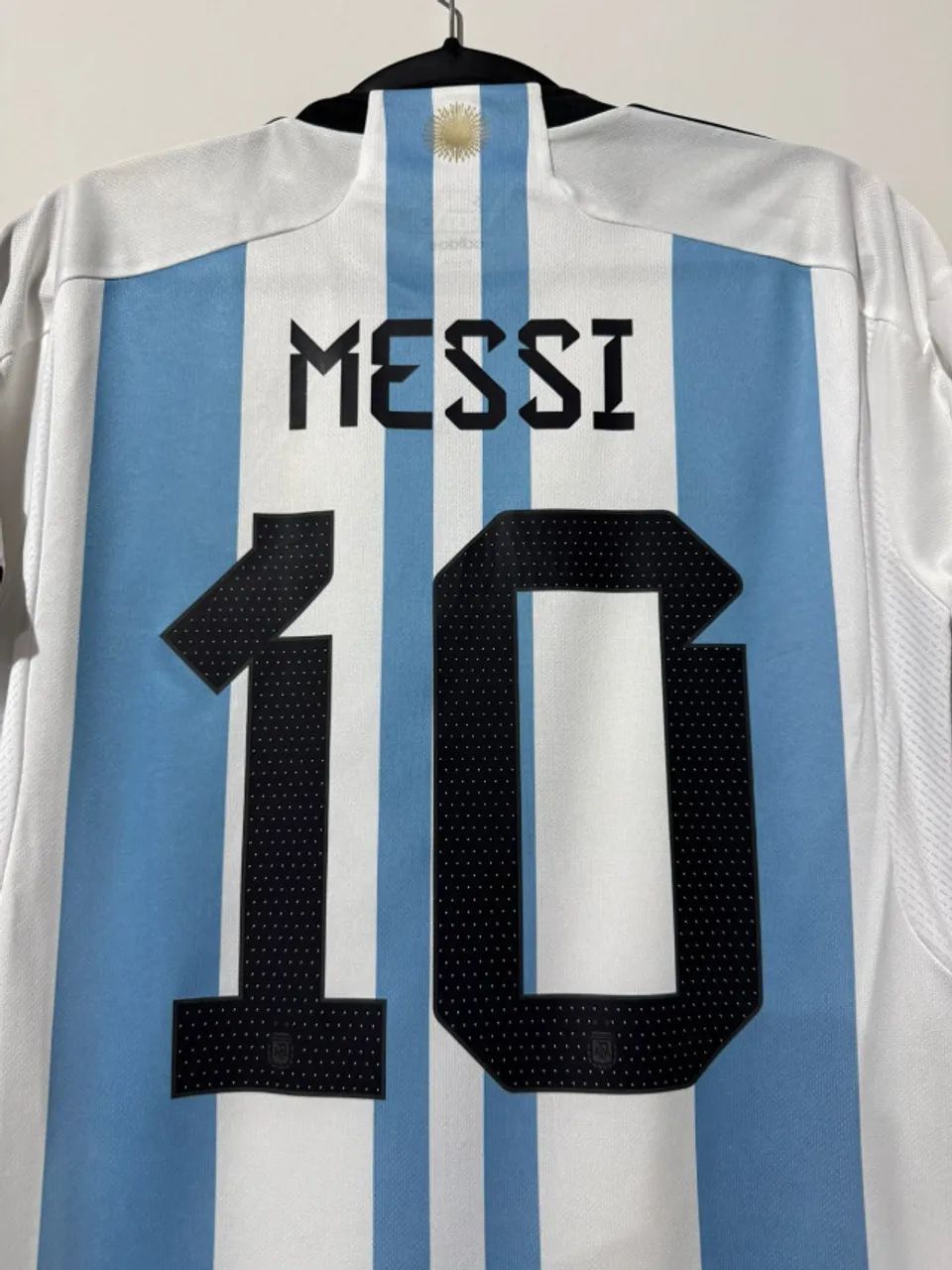 Camisa Argentina Final Copa Do Mundo 2022 Messi 10 ORIGINAL TAMANHO P - Foto 4