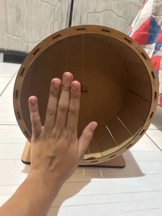 Roda de Hamster de Madeira - Novo - Foto 4