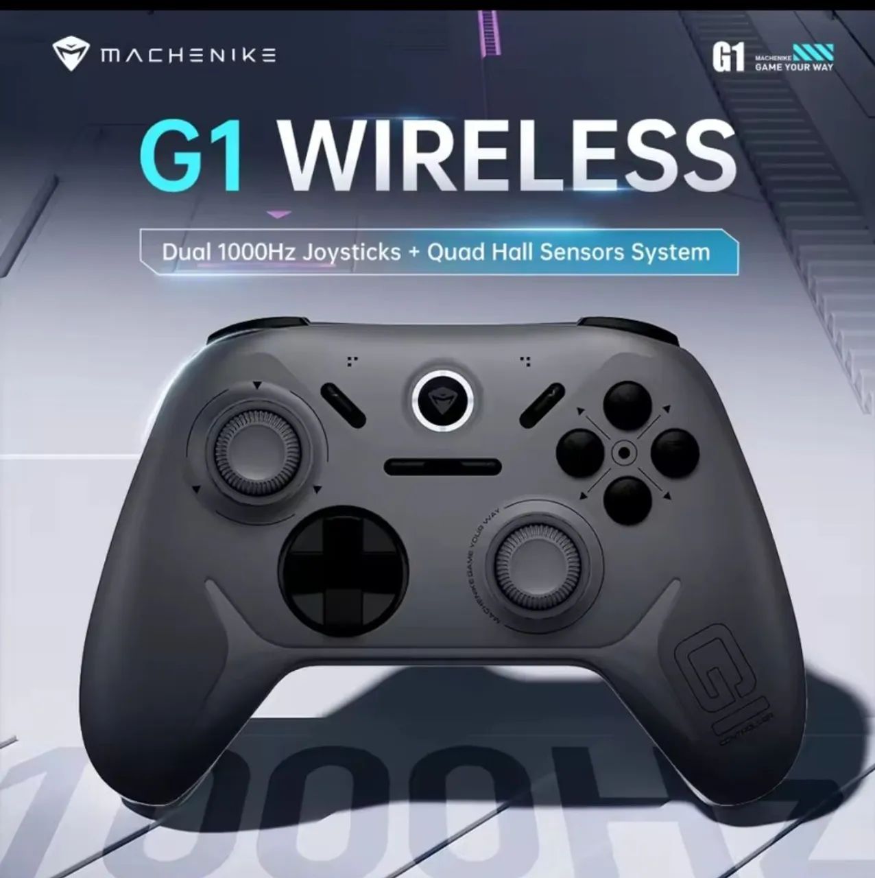 Controle MACHENIKE G1 "Preto" (TriMode, Hall Effect, 1000Hz Pr) 