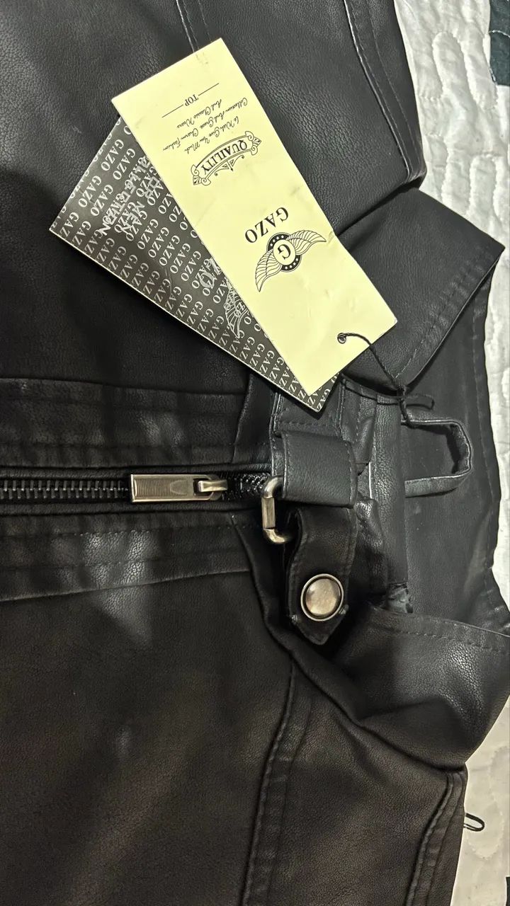 JAQUETA DE COURO LEGÍTIMO GAZO - Foto 5