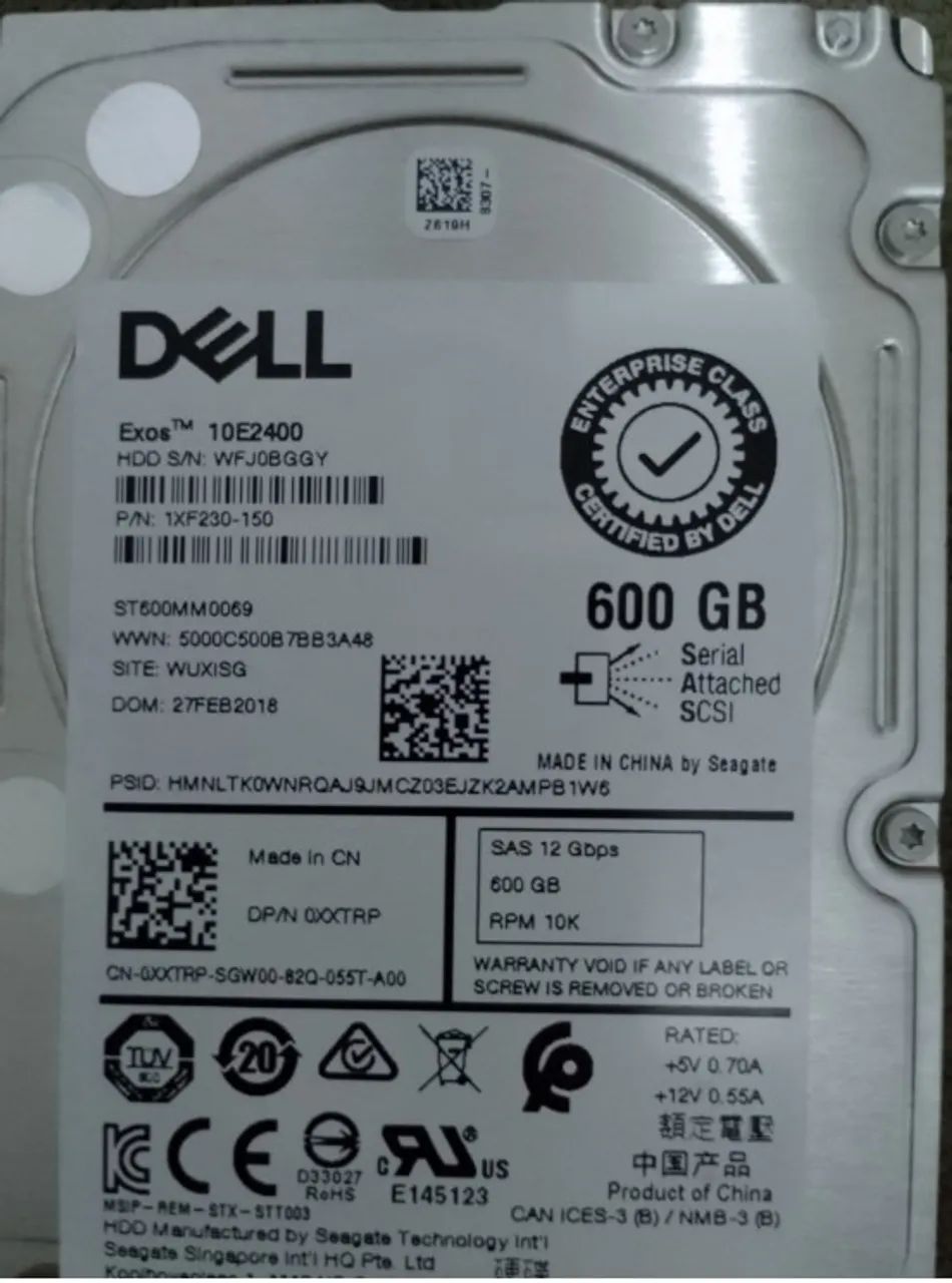 Disco rígido Dell 600gb Sas 10k 2.5 - Foto 2