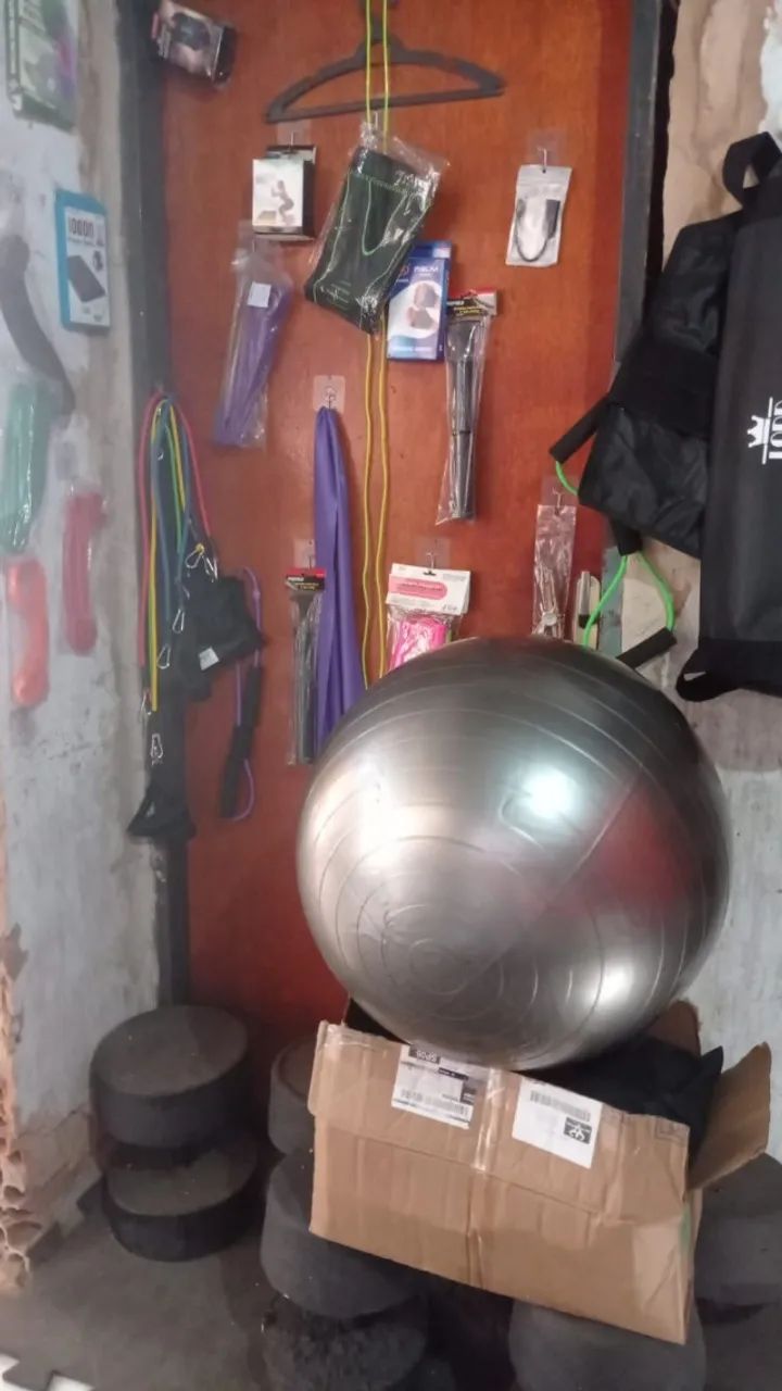 Bola pilates yoga Fitness 65 cm ginástica - Foto 5