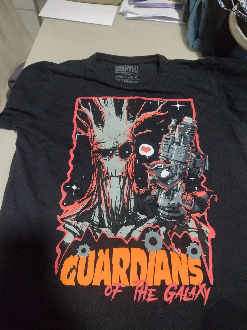Camiseta Guardiões da Galáxia - Groot e Rocket