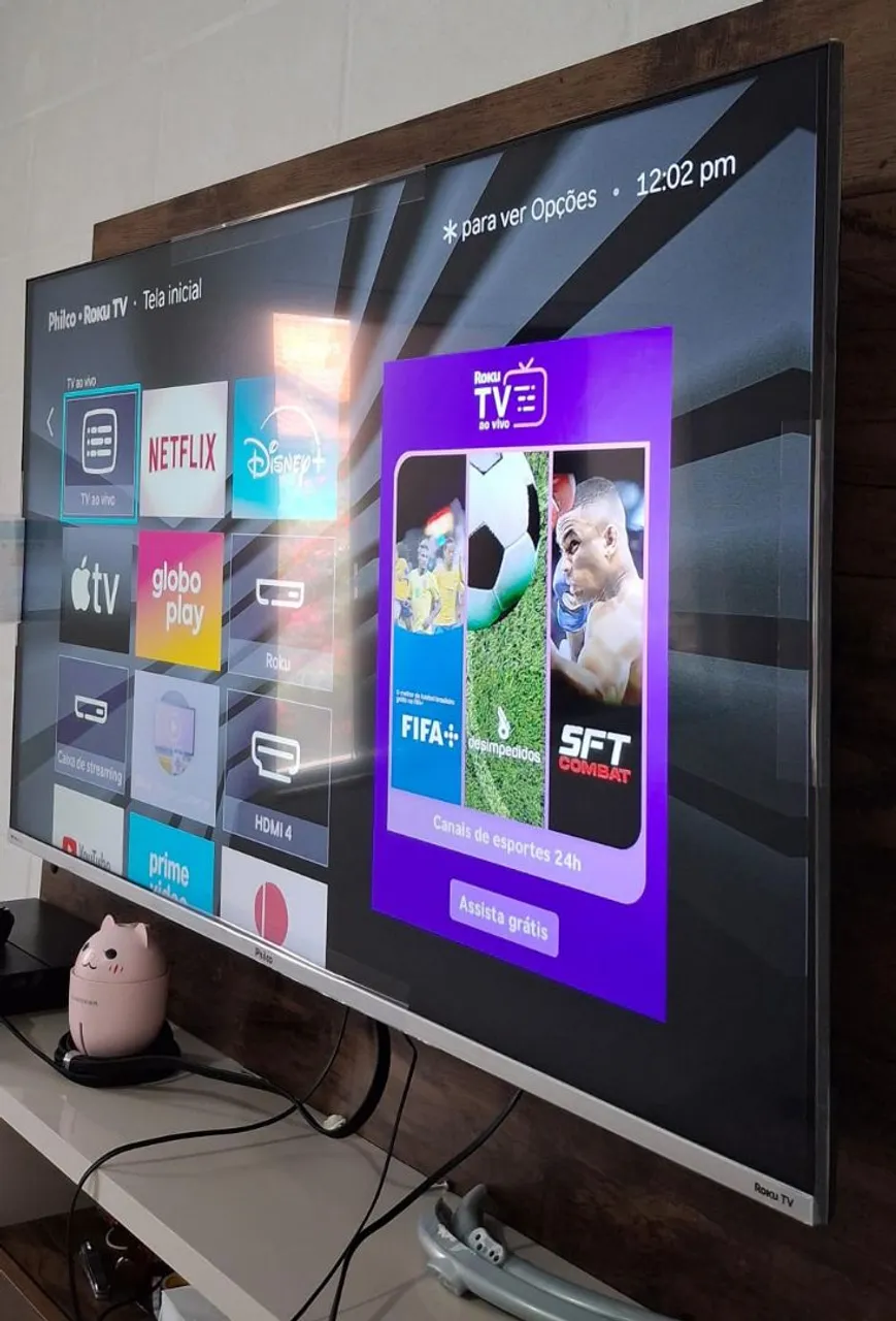 TV Smart  58" Philco RokuTV