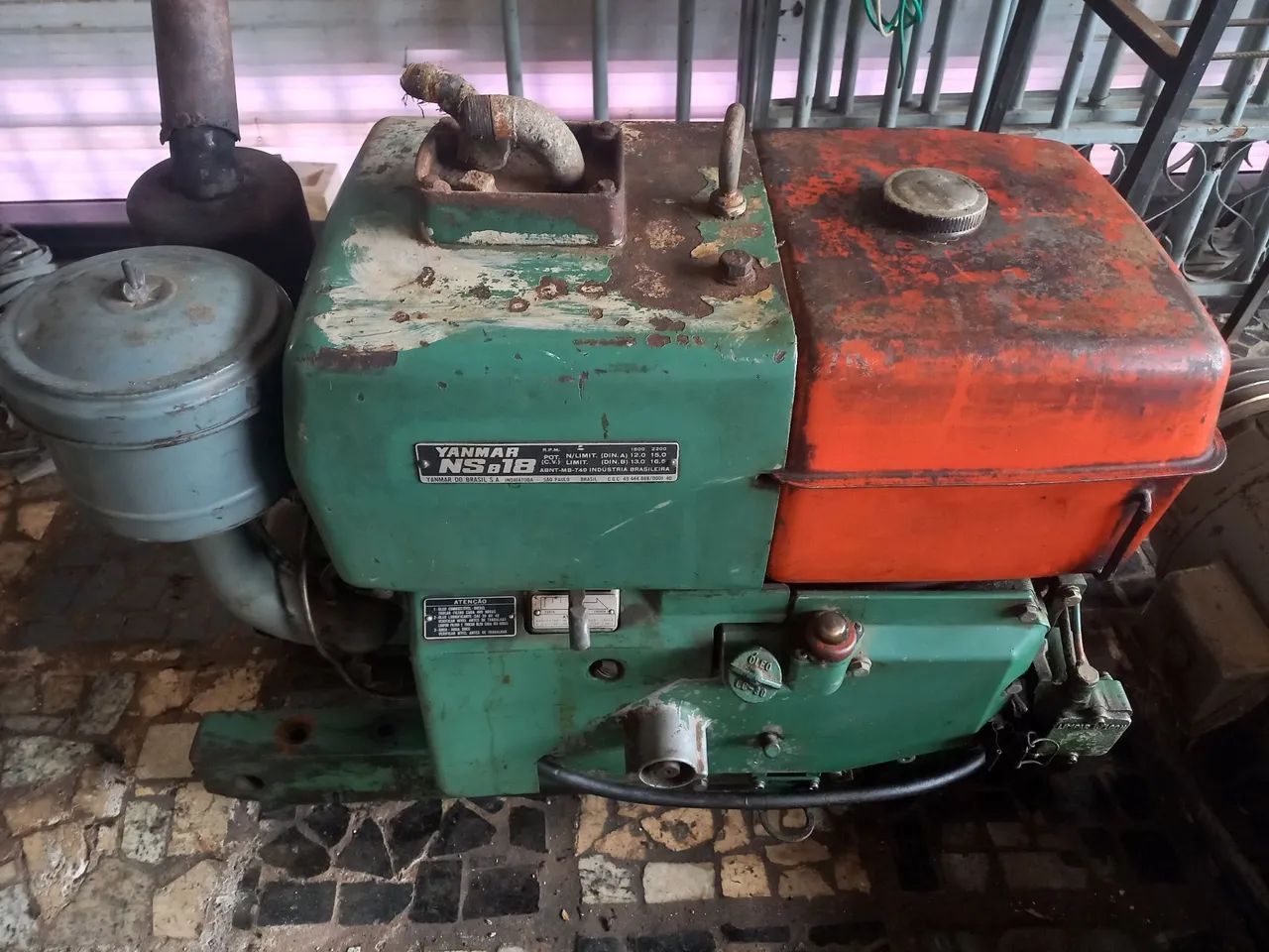 ? Gerador Trifásico 10 kVA com Motor Diesel Yanmar NSB18 ? Completo e Funcionando ? - Foto 5