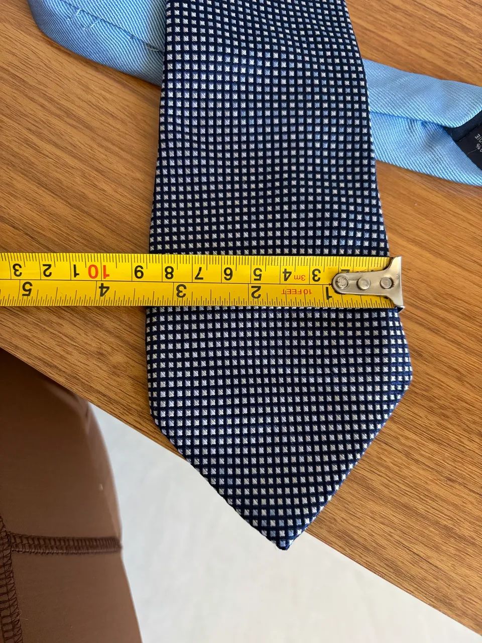 Gravata Tommy Hilfiger 100% seda  Azul - Foto 5