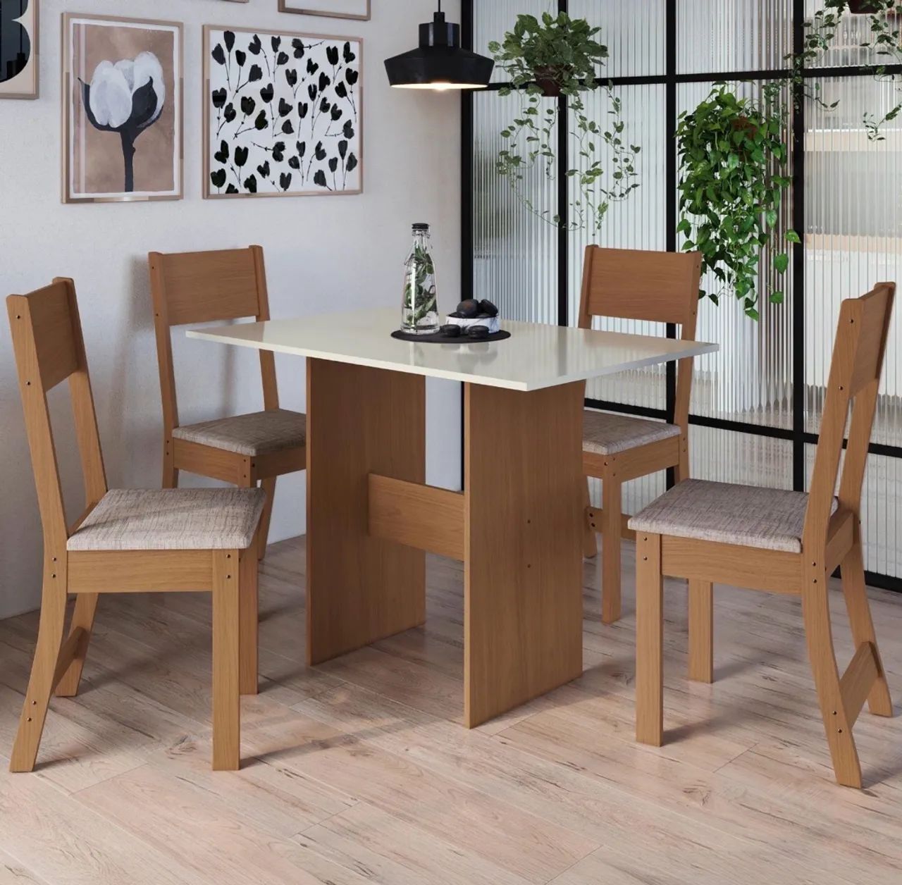 Mesa com 4 cadeiras