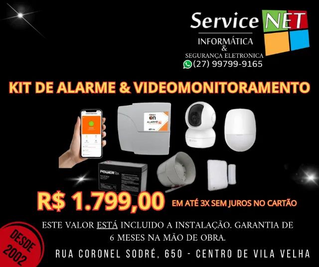 Alarme e Videomonitoramento