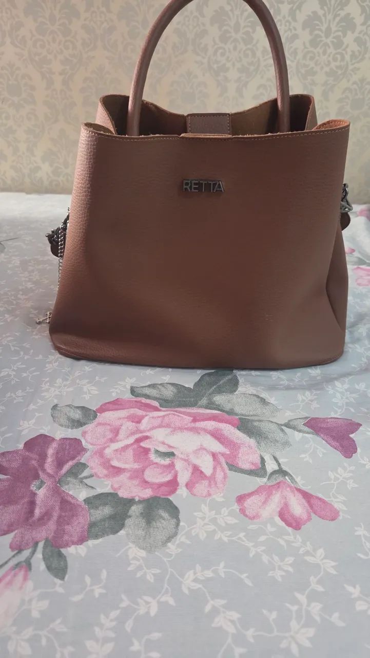 Bolsa Tiracolo Média caramelo - Foto 5