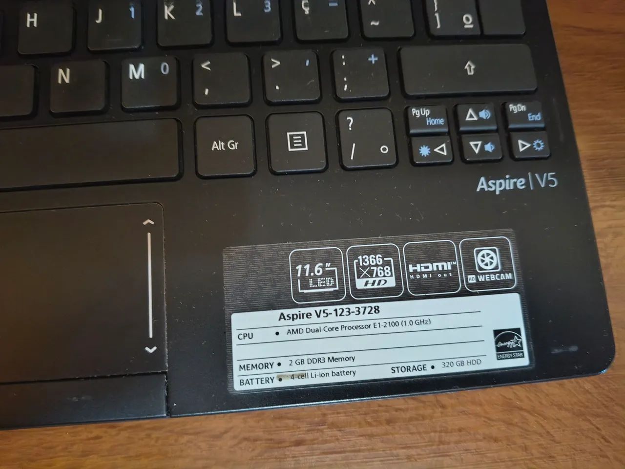Netbook Acer 11.6 Led Aspire V5 - Foto 5