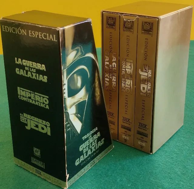 Box Colecao Trilogia Star Wars Filmes Fitas VHS Fita Cassete Filme Acao Video K7 Decoracao - Foto 5