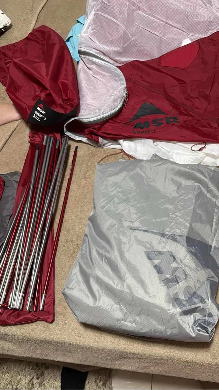 Barraca MSR Elixir 3 pessoas Usada - Foto 4