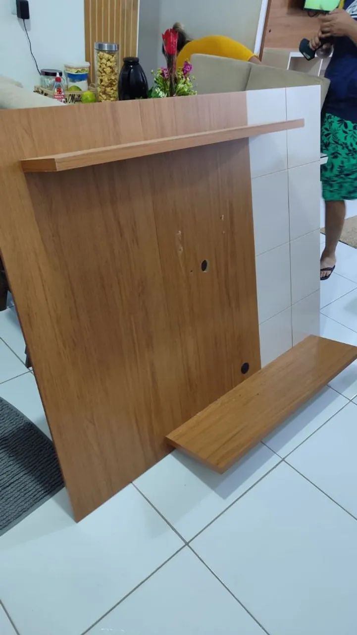 Painel em MDF para tv de 55 polegadas 