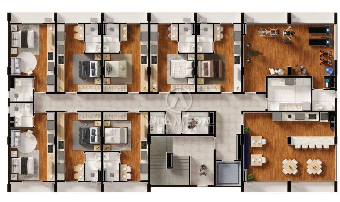 Loft com 1 dormitório à venda, 25 m² por R$ 260.820,00 - Garcia - Blumenau/SC - Foto 5