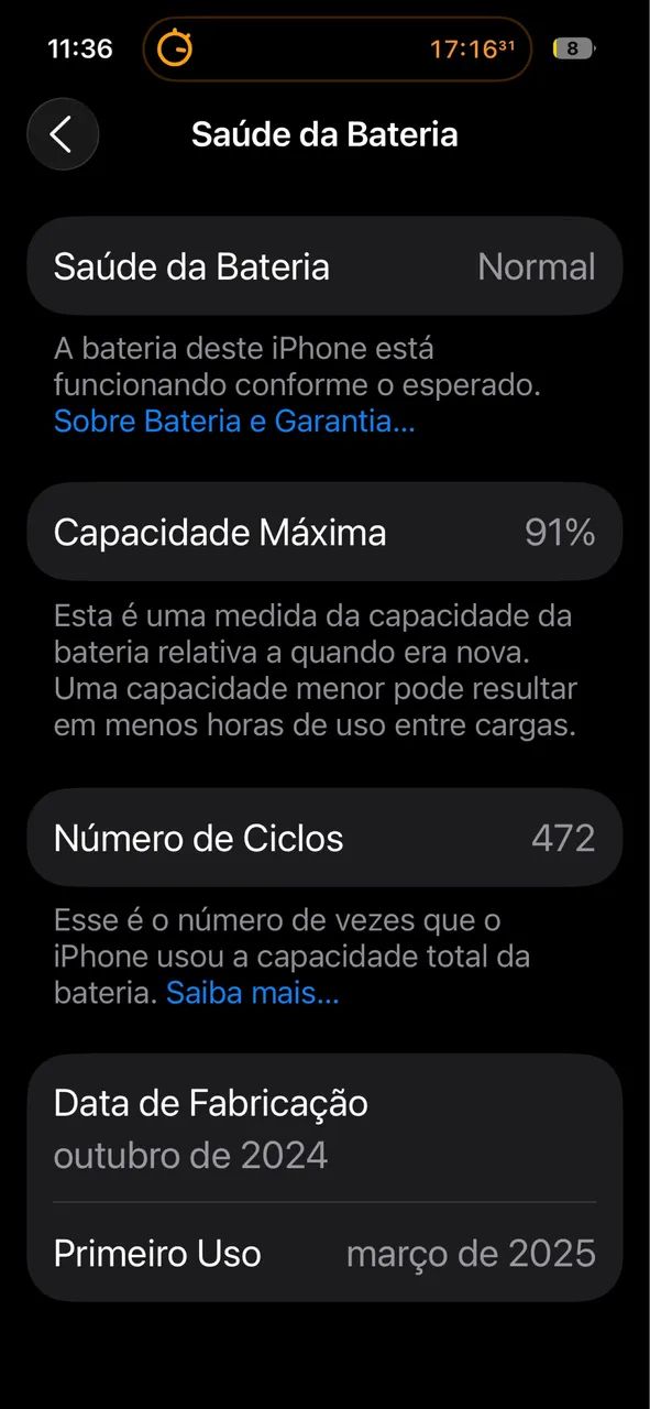 iPhone 16 ( 91% de bateria) - Foto 4